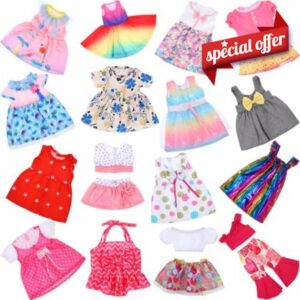 PullCrease 16 Sets 18 Inch Doll Clothes and Accessories