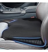 Qutool Car Seat Cushion Car Wedge Seat Cushion Lumbar Support Cushion Memory Foam Car Seat Pad Br...