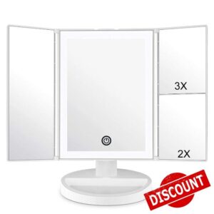 WEILY Makeup Vanity Mirror with LED Lighting and Touch Screen