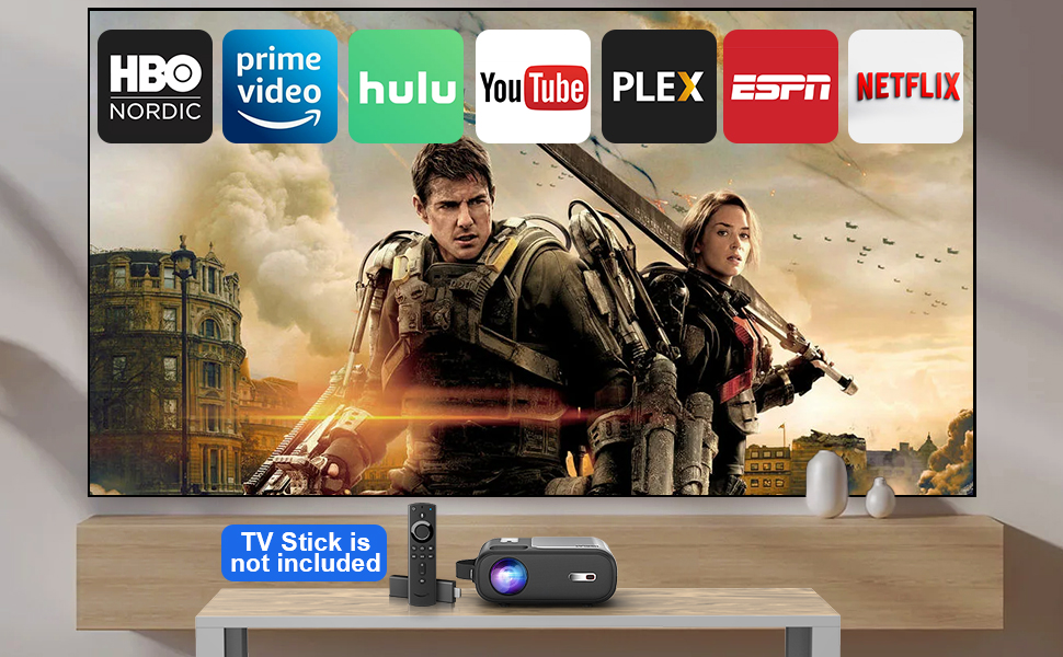 5G WiFi Bluetooth Projector