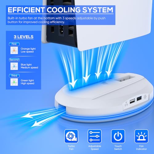 RGB Base Station with 9 Light Modes & 2 USB Ports