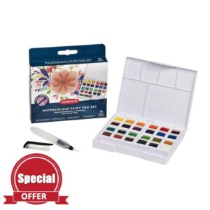 Derwent Watercolour Paint Pan 24 Set