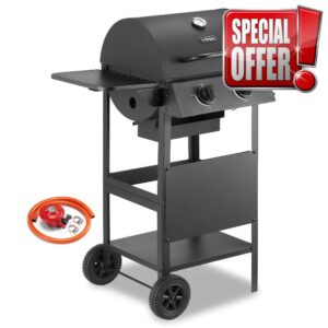 VonHaus Gas BBQ – Barbecue with x2 Gas Burners