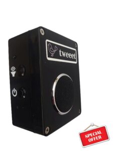 QTIME Swift Caller. Ideal to entice birds to your nestbox. Automated electronic bird attractor.