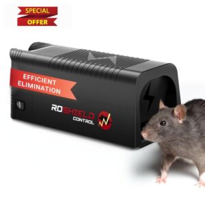 Roshield Electric Rat & Mouse Traps - Professional Quality & Heavy Duty Pest Control Trap for Instant Kill - Large Reusable & Easy Set