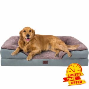 ODDPET Orthopedic Dog Bed Memory Foam Pet Bed with Waterproof Lining and Nonskid Bottom Couch