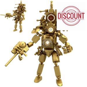 Skibid Toilet Series Upgraded Titan Clock Man Building Blocks