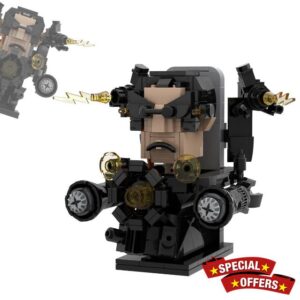 Skibid Toilet Man Figure Building Toy