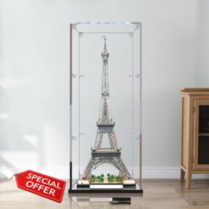 Transparent Acrylic Display Case for LG 10307 The Eiffel Tower