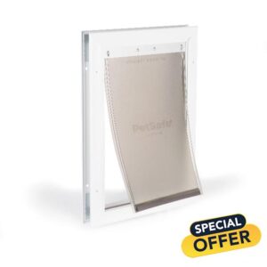 PetSafe Freedom Aluminum Dog and Cat Door - Durable Frame -Medium Pets