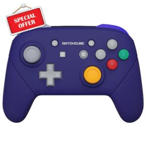 eXtremeRate Classic SwitchCube Style Faceplate Backplate Handles for Nintendo Switch Pro Controller