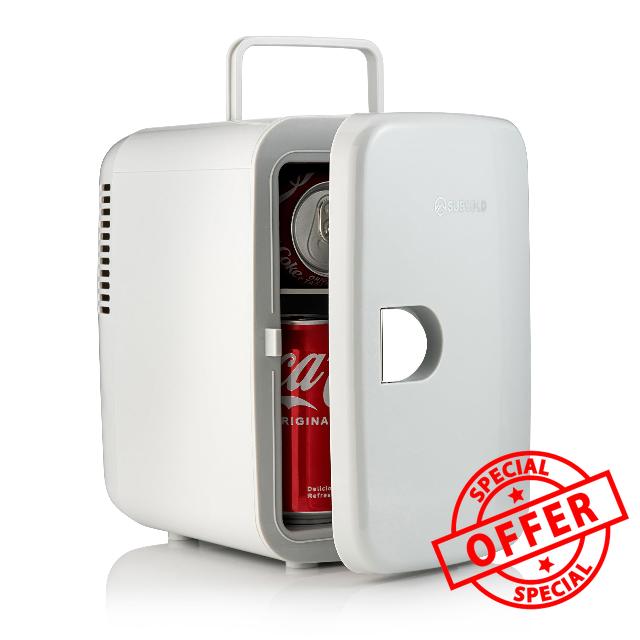 Subcold Style4 Compact Mini Fridge | Super Quiet & Portable Mini Fridge for Bedrooms | Drinks