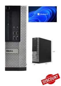 Window 11 Pro Optiplex Core i5 Series Desktop Small Form Desktop Tower PC (Intel Quad Core I5 4570