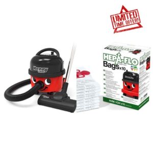 Numatic HVT160 Henry Vacuum Cleaner with AiroBrush Turbo Head and Microfresh Filtration System