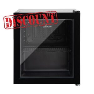 Willow WBC48B 48L Table Top Beverage Cooler with Triple Glazed Glass Door