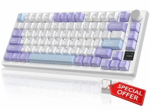 YINDIAO Ajazz AK820PRO Mechanical Keyboard with TFT Smart Display&Knob