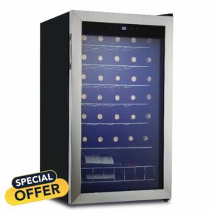 Techomey Wine Cooler Fridge 33 Bottles