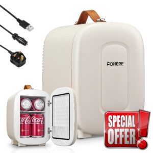 FOHERE Mini Fridge 5 Liter/6 Cans