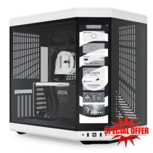 Hyte Y70 Touch Mid Tower Case White/Black (E-ATX/ATX/M-ATX/M-ITX)