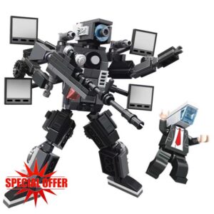 Skibid Toilet Upgraded Titan Building Blocks