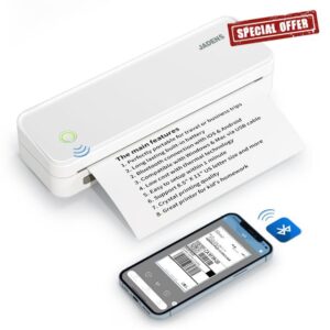 JADENS Portable Printers Wireless for Travel