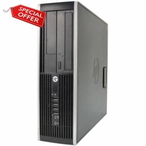 HP Elite 8300 SFF Quad Core i5-3470 3.20GHz 8GB 500GB DVD WiFi Windows 10 Professional Desktop PC Computer With Antivirus (Renewed)