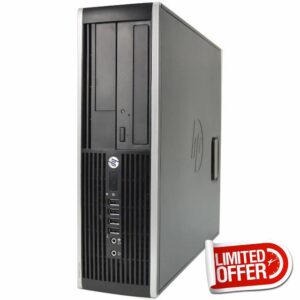 HP Elite 8200 SFF Quad Core i5-2400 3.10GHz 8GB 1000GB DVD Windows 10 Professional Desktop PC Computer With Antivirus (Renewed)