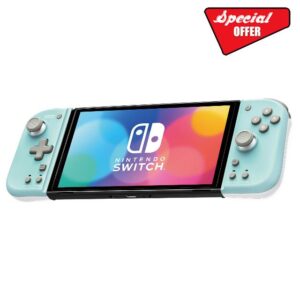 Hori Nintendo Switch Split Pad Compact (Mint Green x White) - Ergonomic Controller for Handheld Mode - Officially Licensed by Nintendo