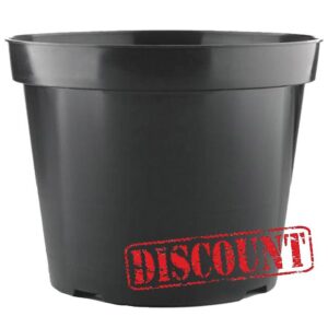 50 x 10L Easy Release Black Plastic Plant Pots