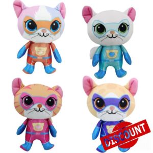 Kralabre 4PC Super-kitties Plus Toys