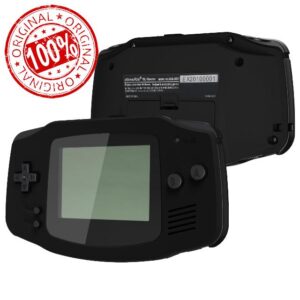 eXtremeRate IPS Ready Upgraded Black Soft Touch Replacement Shell Full Housing Cover & Black Screen Lens for Gameboy Advance - Compatible with Both IPS & Standard LCD - Without Console & IPS Scree