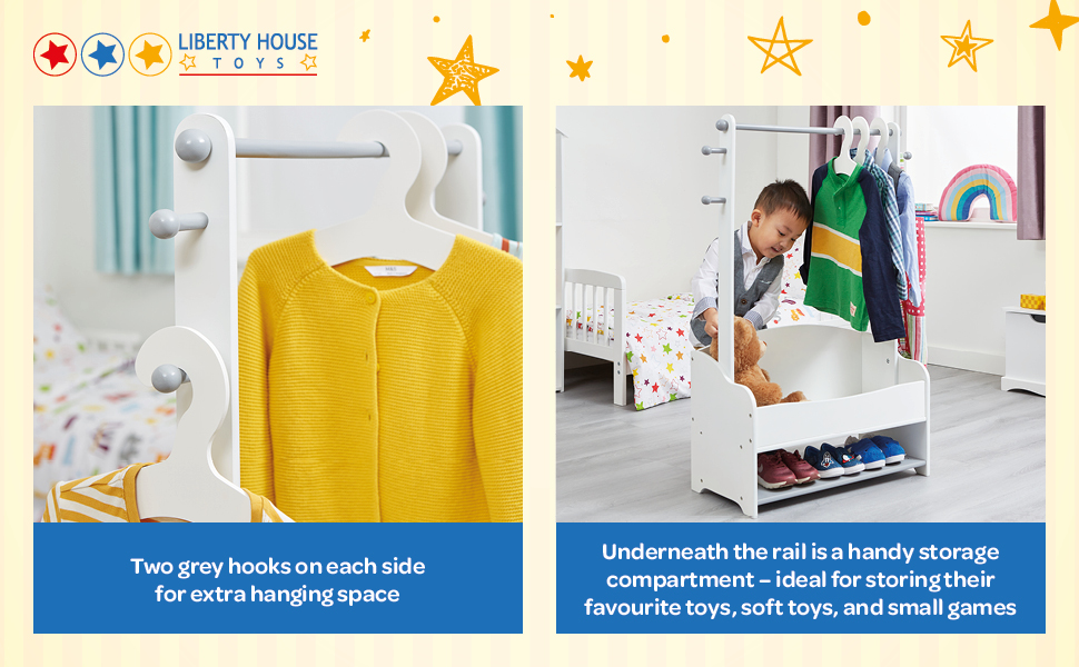 Kids clothes rail, dress up rail, dressing up rail, childrens clothes rail children dressing up rail