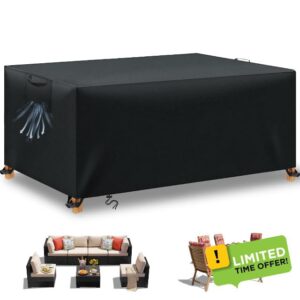 BHFRGAS Garden Furniture Covers Waterproof,200x160x70cm Outdoor Furniture Covers Waterproof,420D Oxford Fabric Patio Furniture Covers Waterproof,BBQ Cover for Outdoor Table Chair Sofa