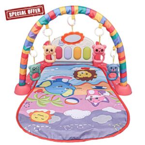 Gym Piano Play Mat - Easy to Clean Musical Activity Center | Efficient Playmat unfont Toys | Long-Lasting Baby Fitness Mat | Time Playmat unfont Toys for 0-3-6 Months