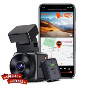 VANTRUE E1 Dash Cam 2.7K HDR WiFi GPS Voice Control