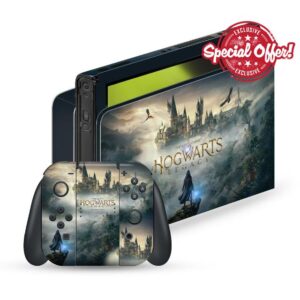 Head Case Designs Officially Licensed Hogwarts Legacy Key Art Graphics Vinyl Sticker Gaming Skin Decal Cover Compatible With Nintendo Switch OLED Bundle
