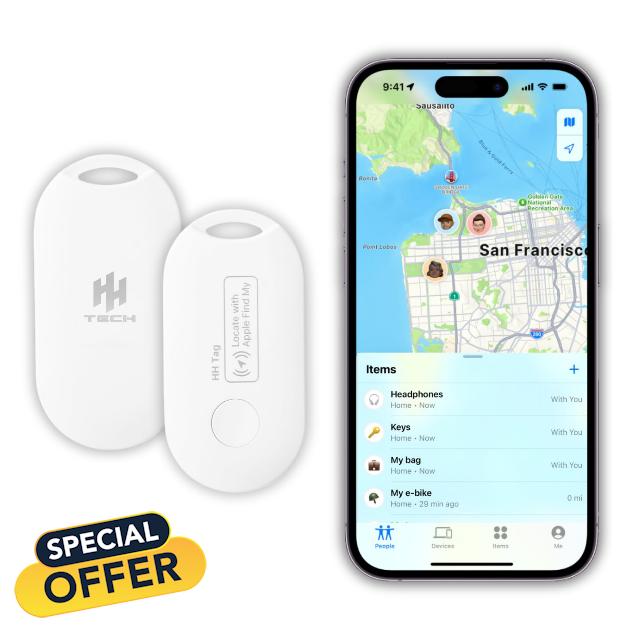 Smart Tag Oval For Apple iOS: Item Tracker
