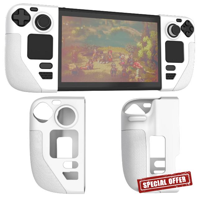 AJKTHGE Silicone Protective Shell Cover Skin Compatible with Steam Deck/Steam Deck OLED (2023)