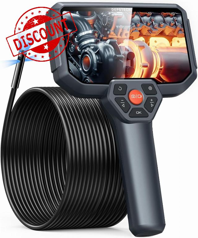 DEPSTECH Triple Lens 50FT Endoscope Inspection Camera