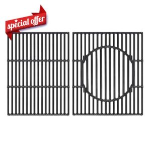 KEESHA BBQ Gourmet System Cooking Grate Replacement for Weber Genesis II 400 and Genesis II LX 400 Series Gas Grills