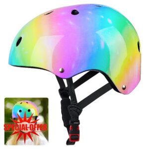 Unicorn Castle Kids Helmet Girls Bike Helmet Toddler Skateboard Helmets for 2-8 ys