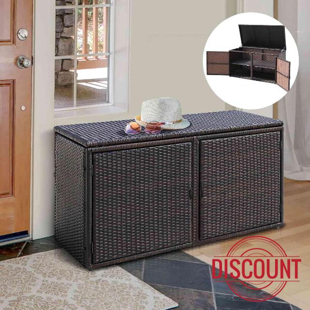 TANGZON 2-Tier Garden Storage Box