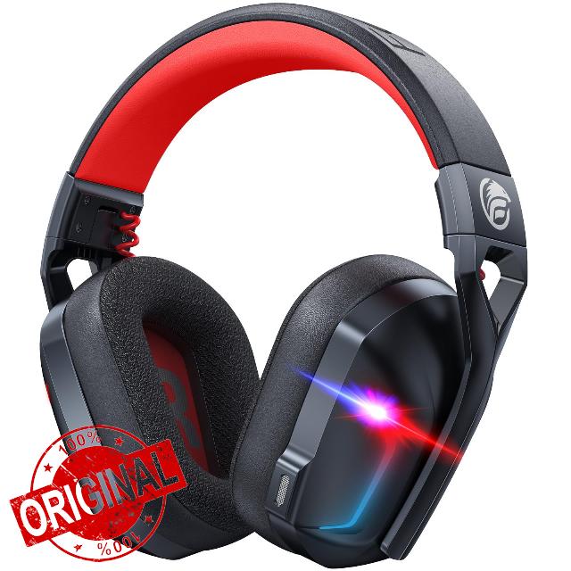 Fachixy「2024 New」FC300 Wireless PS5 Gaming Headphones - 2.4 GHz & Bluetooth Headset with Mic- 50Hr Battery
