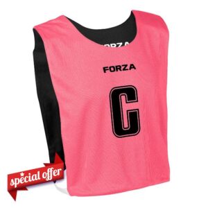 FORZA Pro Reversible Netball Bibs [Pack of 7] | 2-in-1 Design with 5 Colour Combinations - Ideal for Schools & Sports Clubs