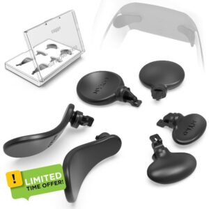 Nyko – Edge Paddle (Black) – Metal Back Button Replacement for PS5 Dual Sense Edge Controller – 3 Sets of Interchangeable Replacement Paddles - Compact Plastic Storage Case Included
