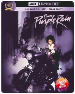 Purple Rain 40th Anniversary Steelbook - Motorbike [4K Ultra HD] [1984] [Blu-ray] [Region Free]