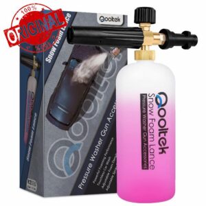 Qooltek Adjustable Foam Cannon 1 Liter Bottle Snow Foam Lance Soap Dispenser Nozzle for Karcher K Series K2 K3 K4 K5 K6 K7 Pressure Washer Accessories[Energy Class A+]            [Energy Class A+]