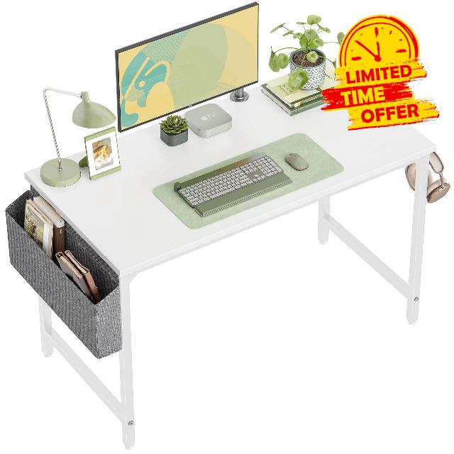 CubiCubi Study Computer Desk 120cm Home Office Writing Small Desk