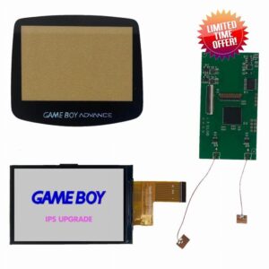 Finding Harvest Game Boy Advance 3.0 720x480 V5 Drop In IPS Kit for Gameboy AGB-001 (with Black Glass Screen Lens)