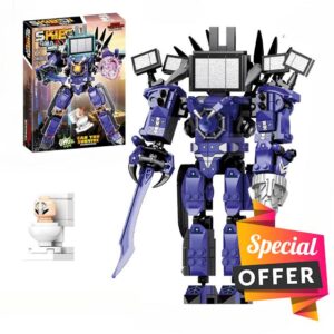 Skibid Toilet Building Blocks Model Kit for Adult